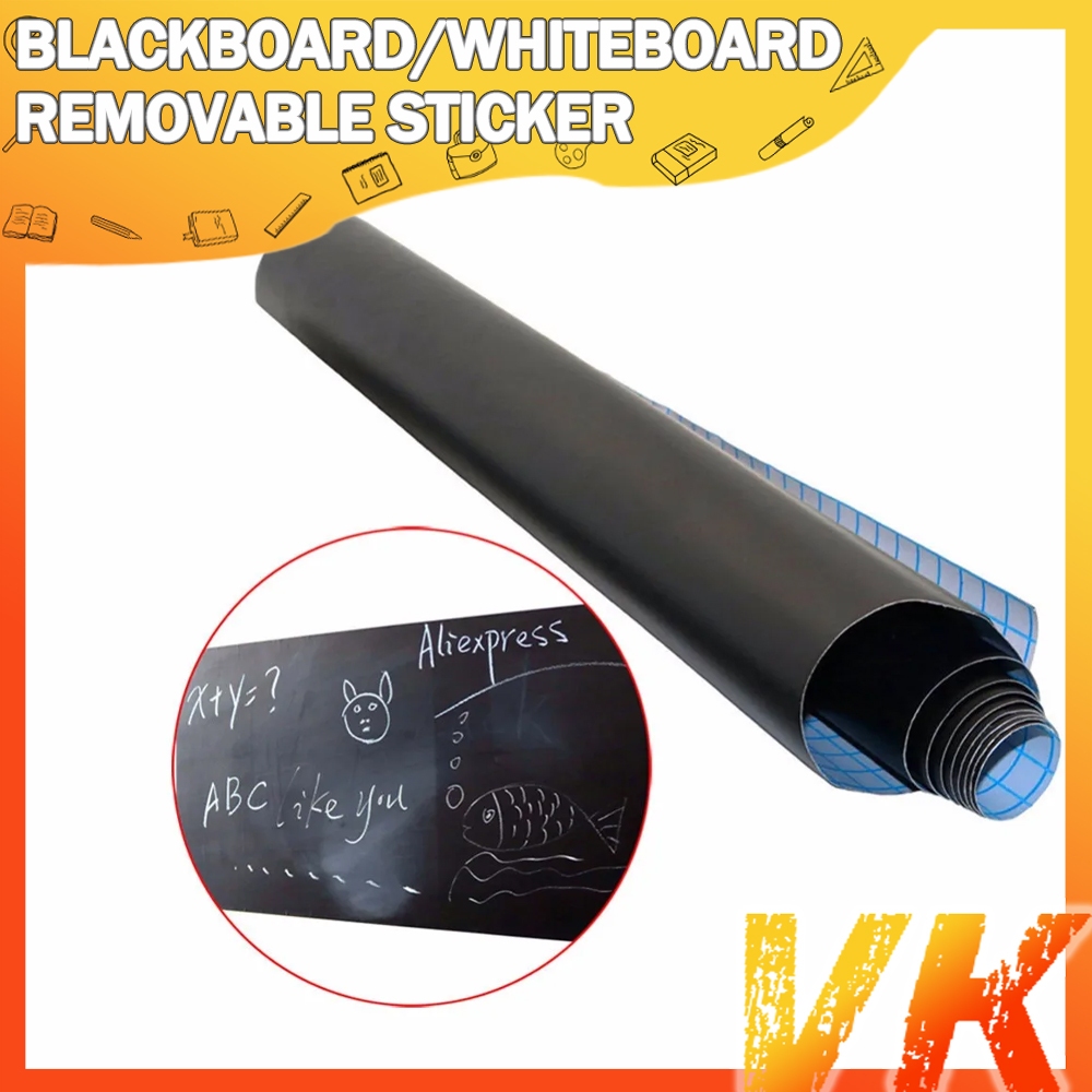VK Blackboard Paint Alternative Wallpaper Teacher Adhesive ChalkBoard
