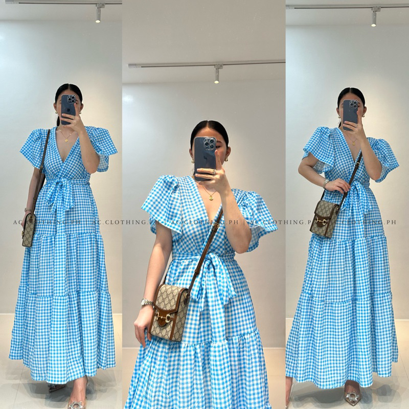 LEONA PADDED RUFFLED MAXI DRESS | Shopee Philippines