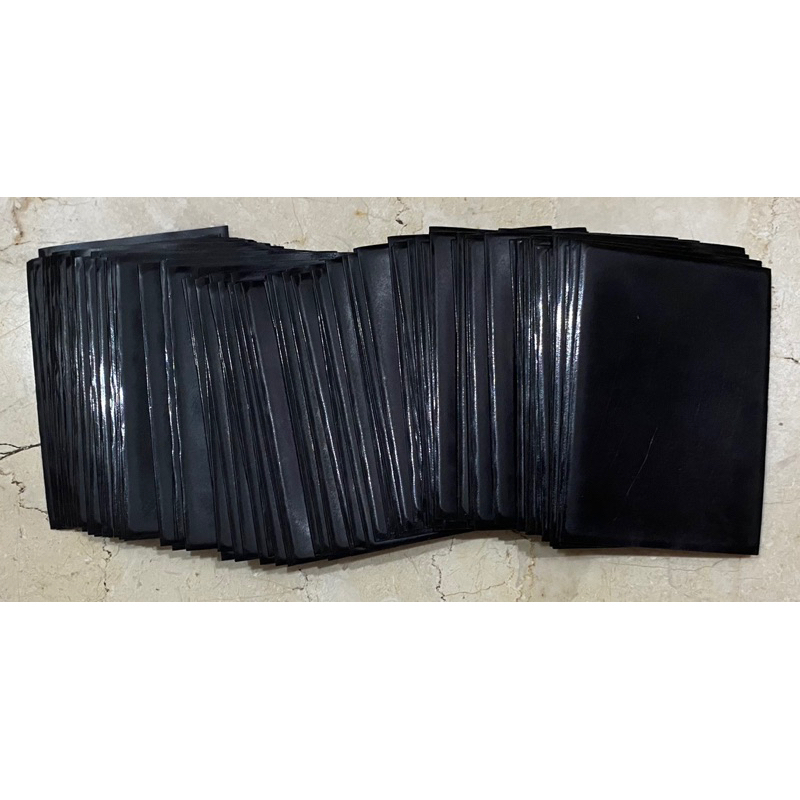 [Used] Generic Outer Card Sleeves Standard 101pcs Black | Shopee ...