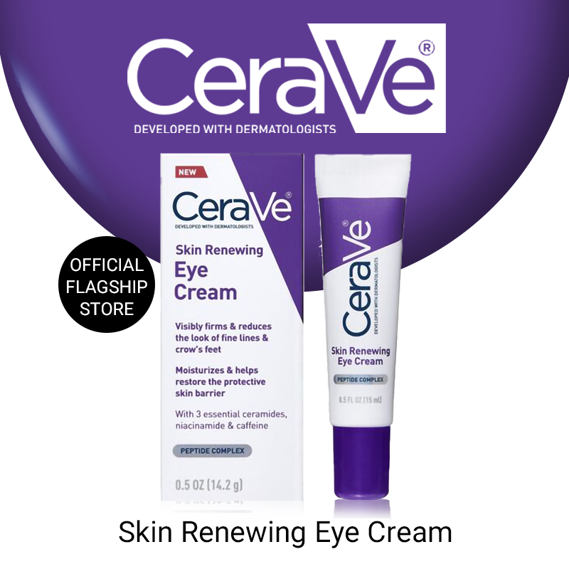 CeraVe Skin Renewing Eye Cream Anti Aging Wrinkles Eyebag Dark Circles