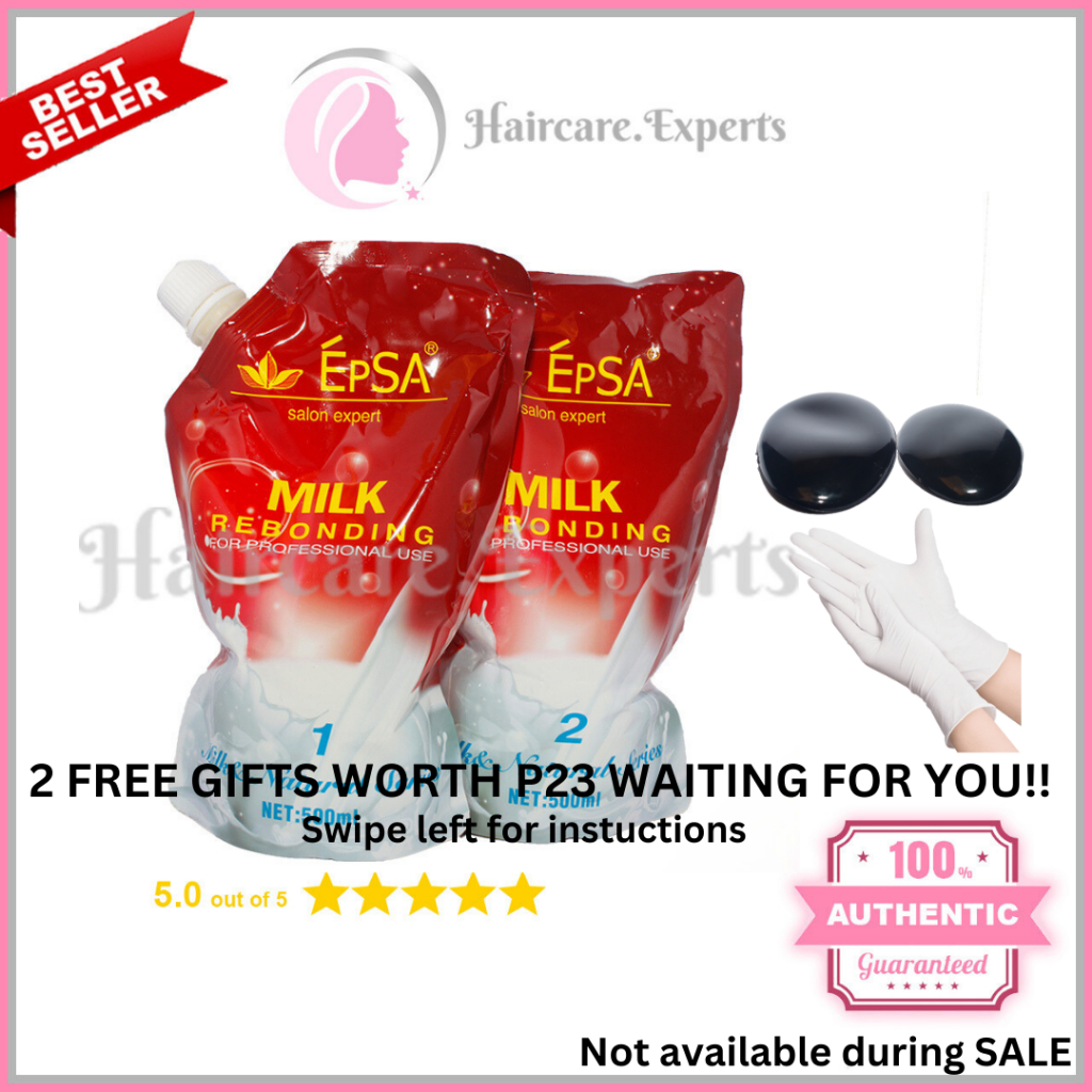 Epsa Milk & Natural Rebonding Rebond Straightening Treatment 500ML Set