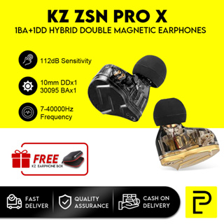 KZ ZSN Pro Headphones In Ear Monitor Hybrid Technology Best Earphone  1BA+1DD HIFI Bass