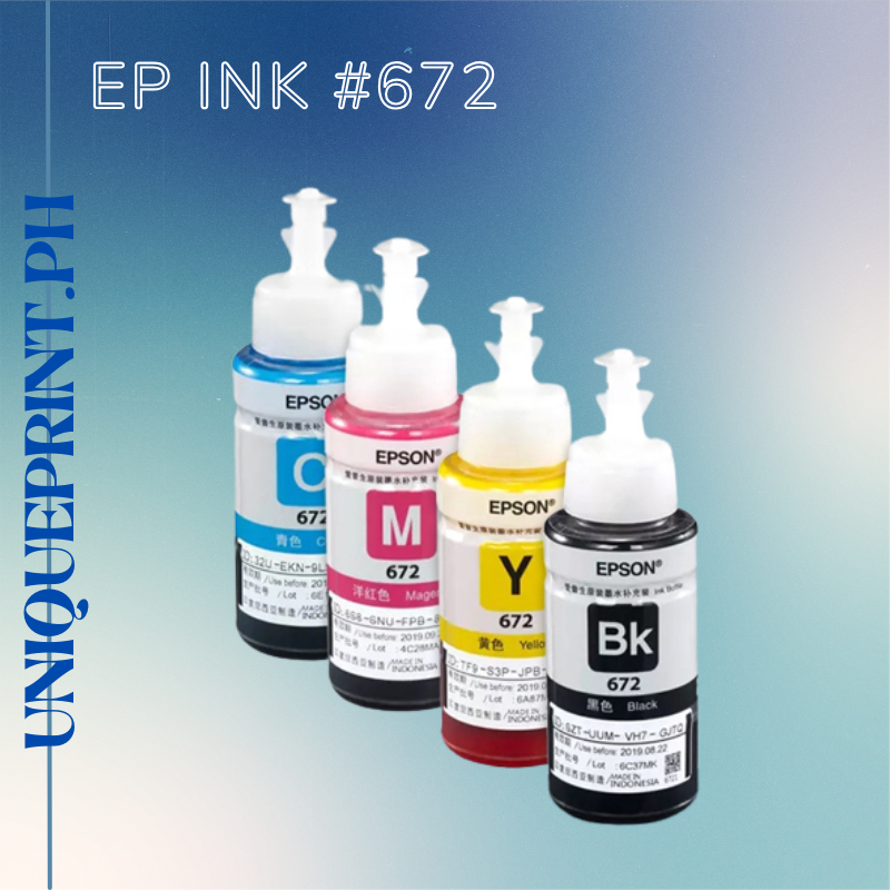 EP SON Printer Original Ink #672 70ml 4-colors for L130 L313 L301 L360 ...