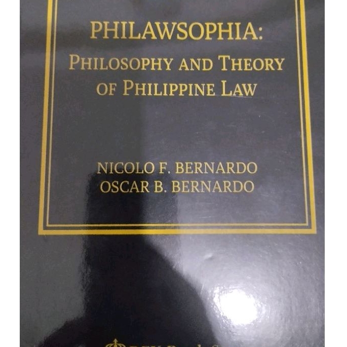 PHILAWSOPHIA PHILOSOPHY AND THEORY OF PHILIPPINE LAW | Shopee Philippines