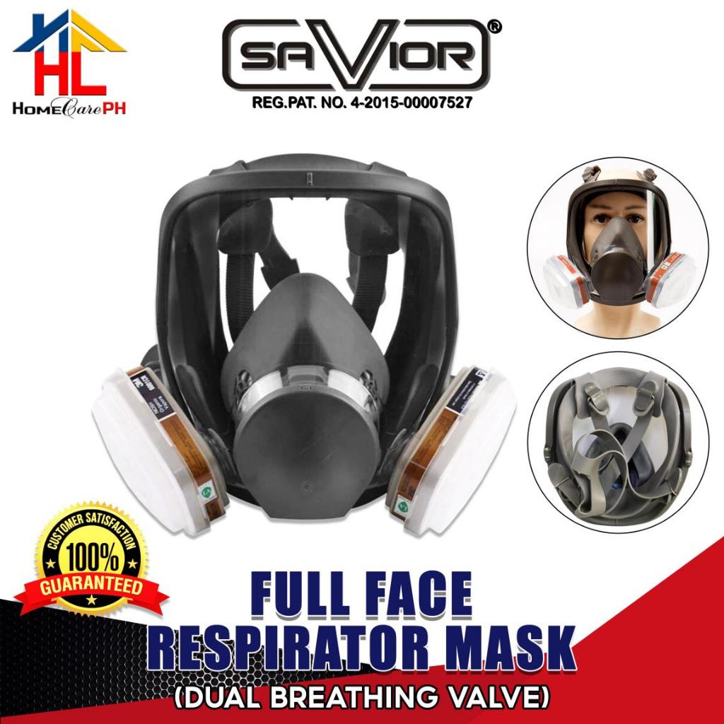Savior Full Face Respirator Mask with Dual Breathing Valve | Shopee ...