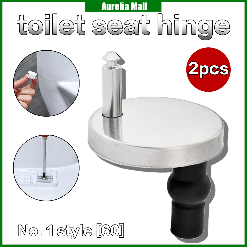 2PCS Toilet Seat Expansion Screw Toilet Seat Hinges Bolt Fixings For