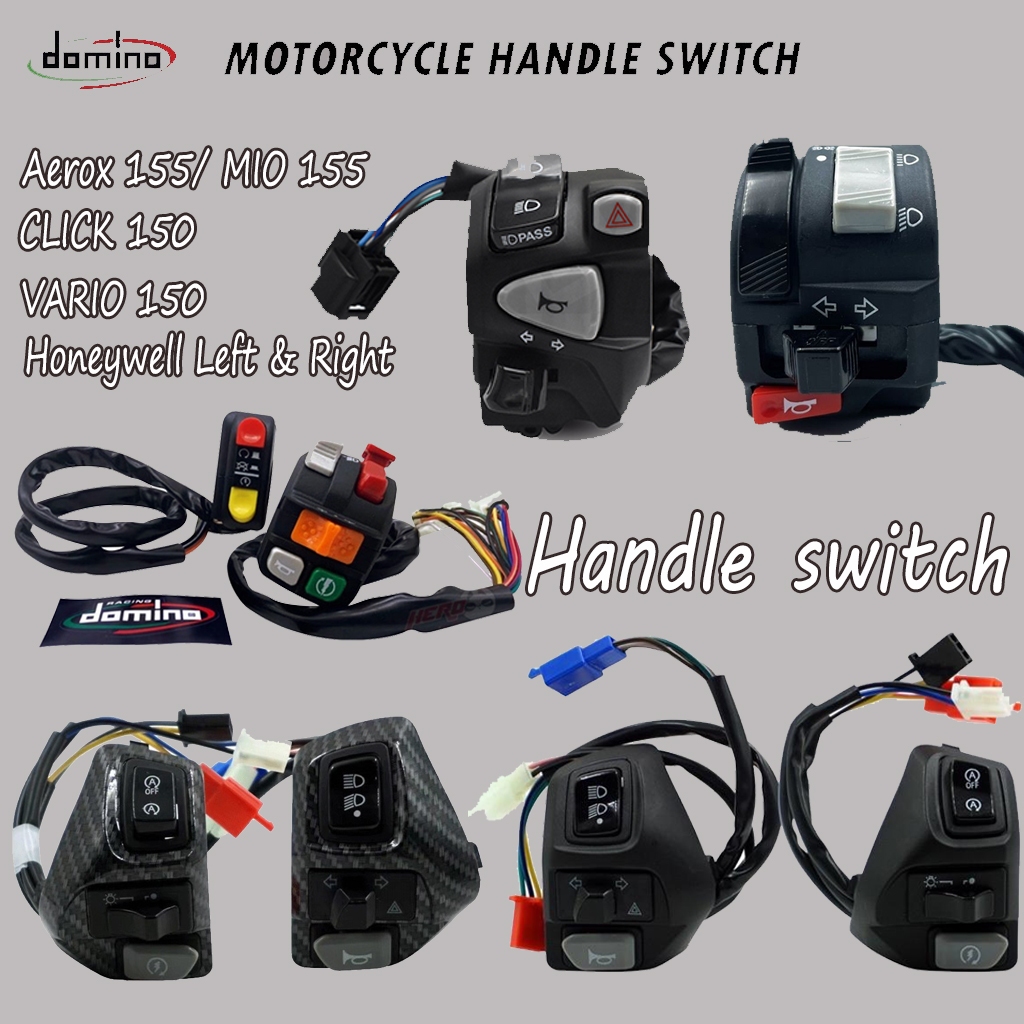 Motorcycle Domino Handle Switch Honeywell (Left/Right set) For Aerox ...