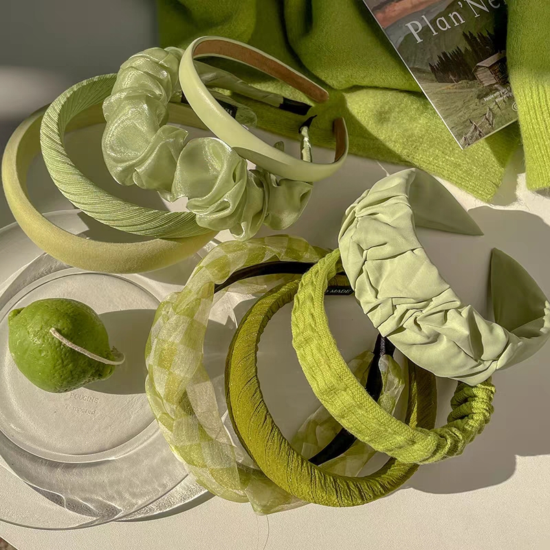 Green Hair Accessories (Hair ties, Hairband, Hair Clip, Turban etc