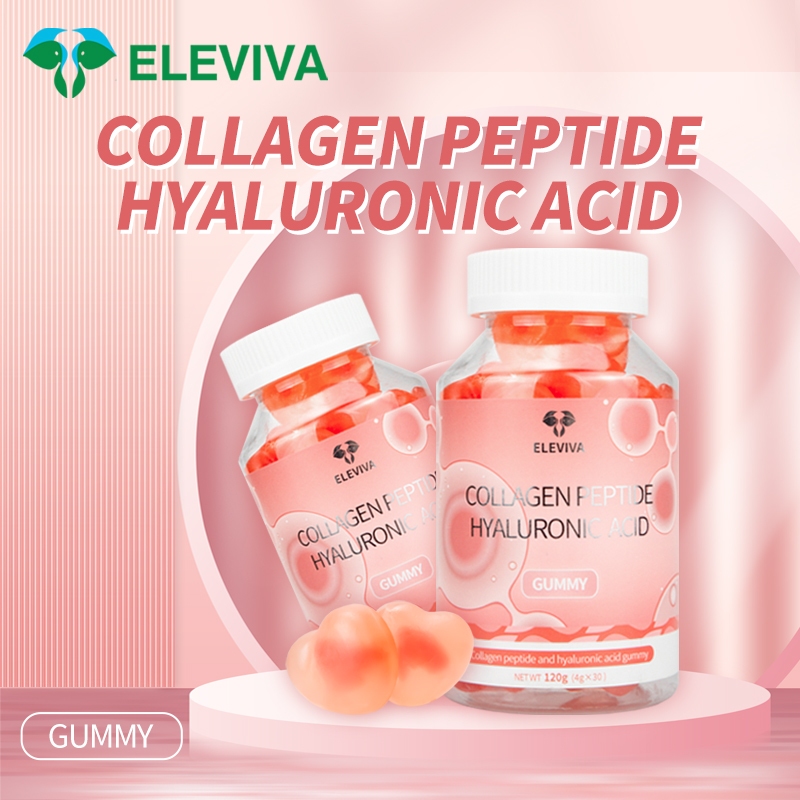 ELEVIVA Hyaluronic acid gummy with collagen and glutathione glow