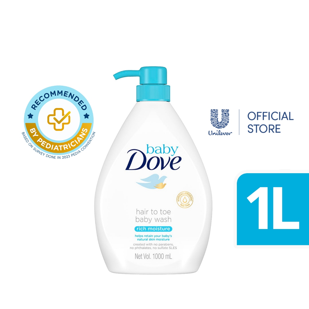 Dove Baby Rich Moisture Washing Gel For Body And Hair - Kids Shampoo-Gel