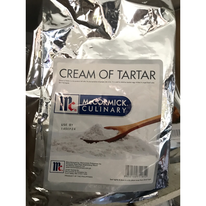 McCormick Cream of TarTar 1kg Shopee Philippines