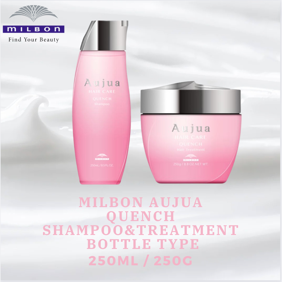 [MILBON] 【Bottle】Aujua QUENCH Shampoo 250ml Treatment 250g [Direct from  Japan]