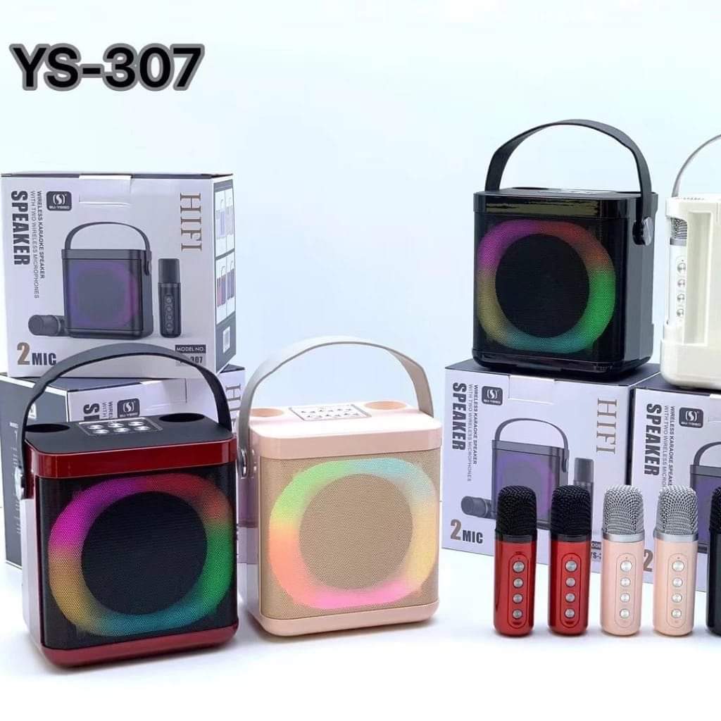 YS307 Karaoke Bluetooth Speaker With Dual Mic WIRELESS KARAOKE SPEAKER
