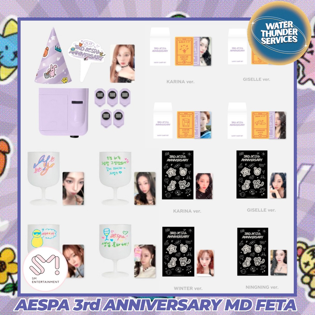 aespa Debut 3rd Anniversary OFFICIAL Merchandise [Sealed & Pre-Order ...