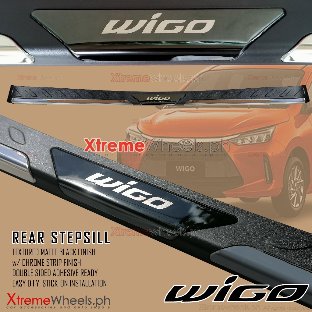 Toyota Wigo J E G To Rear Bumper Protector Rear Stepsill