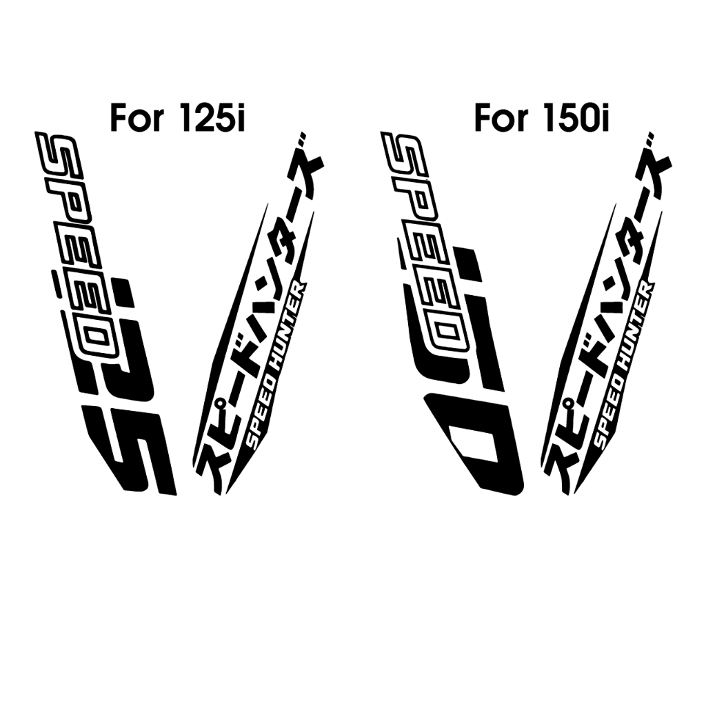 HONDA CLICK 125i & 150i Speed Hunter Japanese Text Front Fairings ...