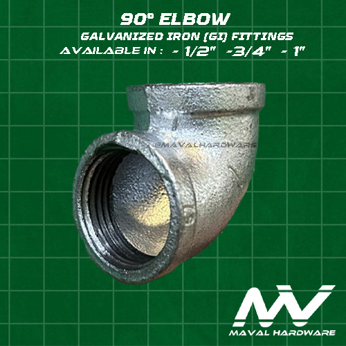Galvanized Iron (GI) fittings - Coupling, Tee, 90° Elbow , Str. Elbow ...