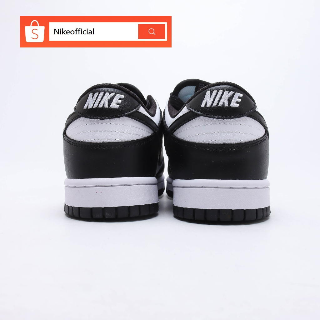 Nike SB Dunk Low black and authentic white panda Low Top Casual Sports Skateboard Shoes