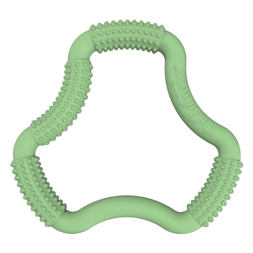Dr. Brown's Teether Flexees A Shape Green | Shopee Philippines