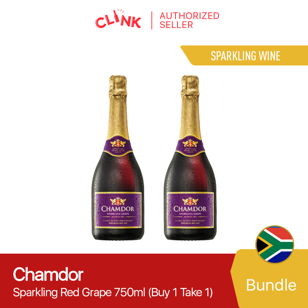Chamdor Red Sparkling Wine 750ml Non Alcoholic (Buy 1 Take1) Shopee
