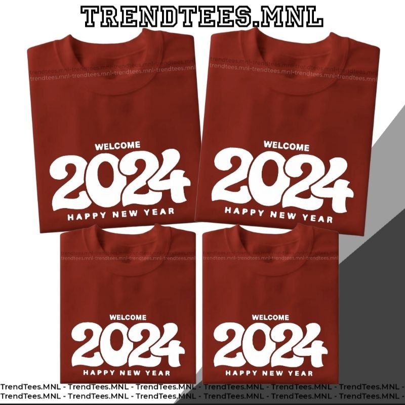 2024 happy new year cotton makapal tshirt COD Shopee Philippines