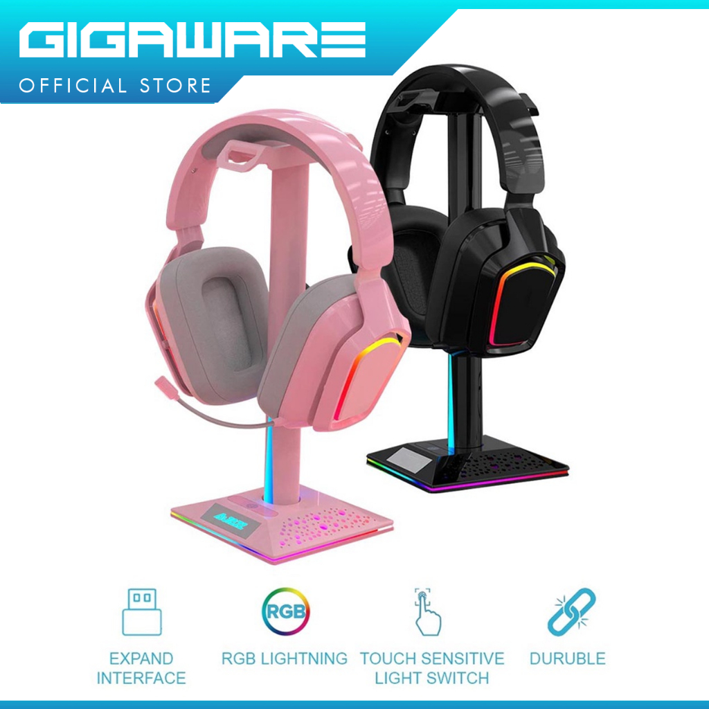 Ajazz Gigaware Multifunction Headphone Stand Holder RGB