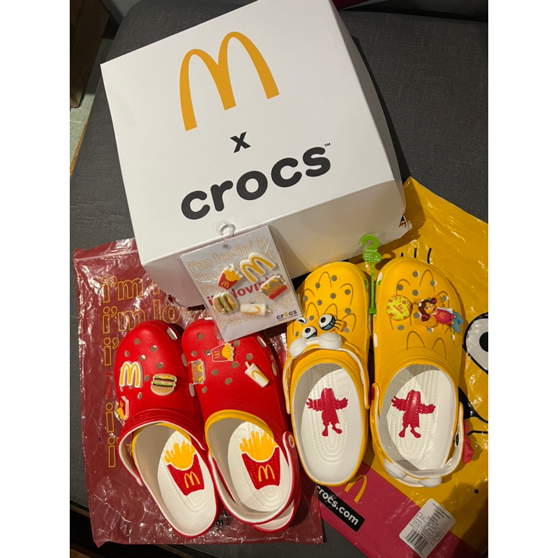 Mcdonalds x Crocs (Mcdonalds Crocs) Mcdo X Crocs 100 Original Shopee