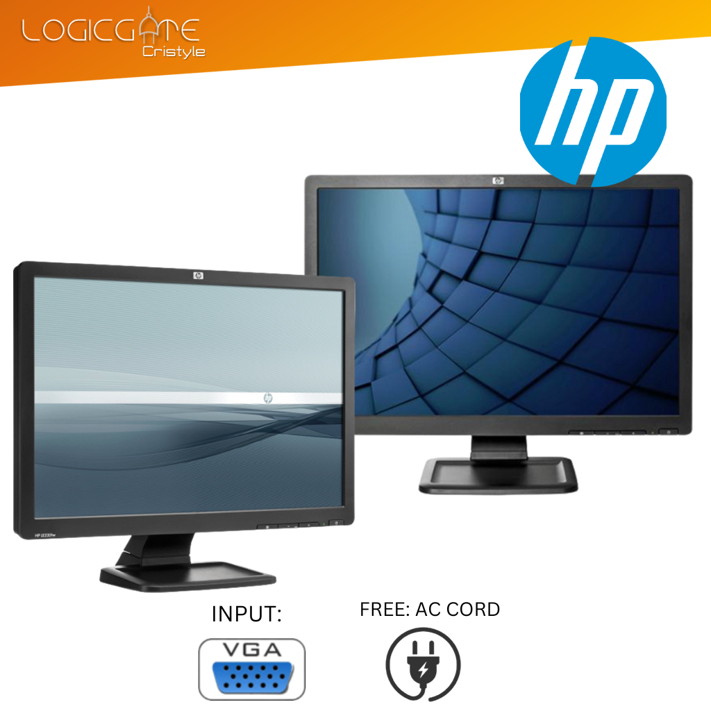 HP 22 Inches LCD CLASS B Monitor Free AC Cord | Shopee Philippines