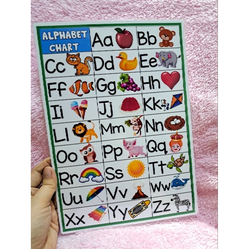 LAMINATED WALL CHARTS Abakada,Alphabet,Flags,Numbers,Colors & MORE Fast ...