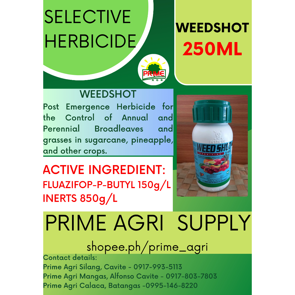 WEEDSHOT - SELECTIVE HERBICIDE 250ML | Shopee Philippines