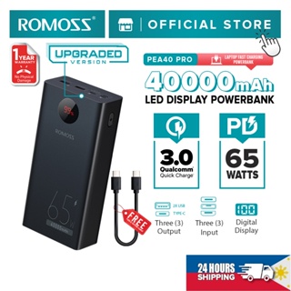 Romoss PEA40 Pro 65W 40000mAh Laptop Powerbank Notebook Computer Fast  Charging Charger