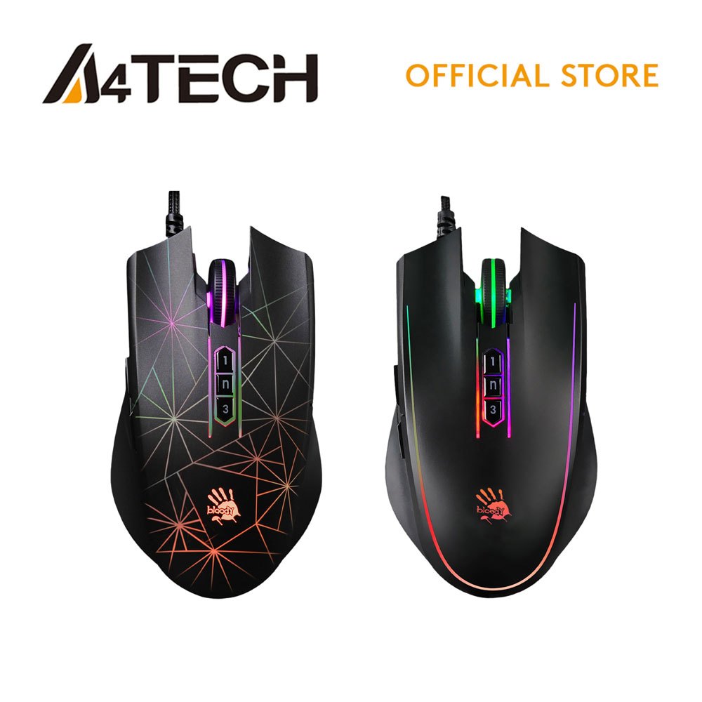 A4Tech Bloody P81S RGB Animation Starlight/Curve 8000 CPI Light Strike