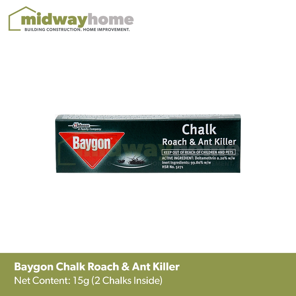 Baygon Chalk Roach & Ant Killer - 15g (1 Box) | Shopee Philippines