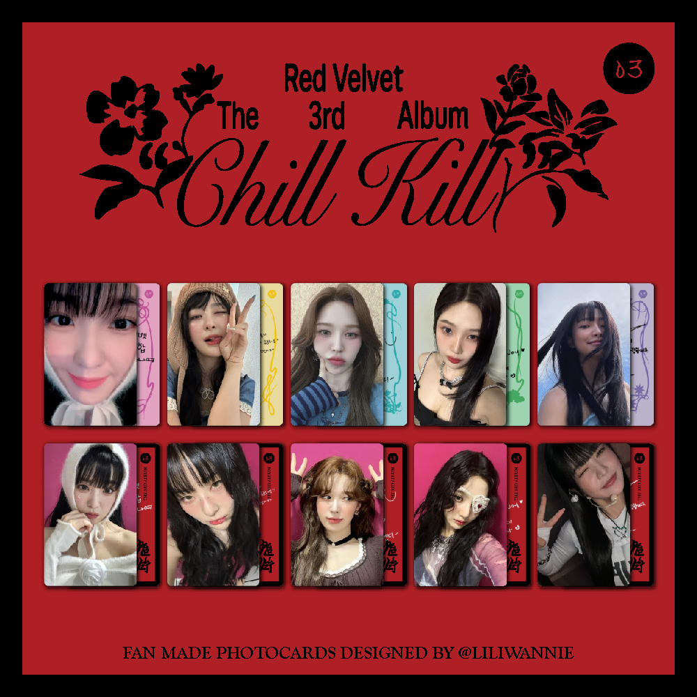 Red Velvet Chill Kill Fanmade Photocards - Unofficial Photocard ...