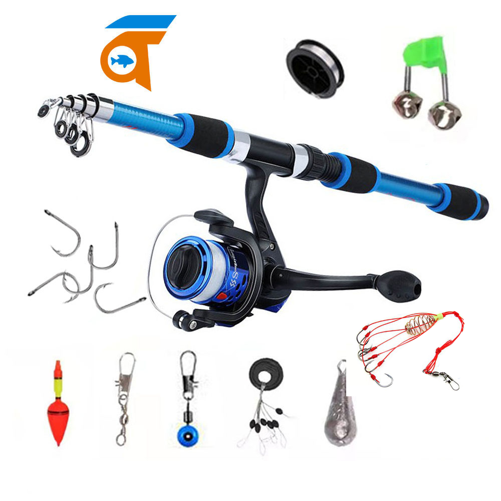Sougayilang 1.8M Ultralight Fishing Rod Reel Set Telescopic Fishing ...