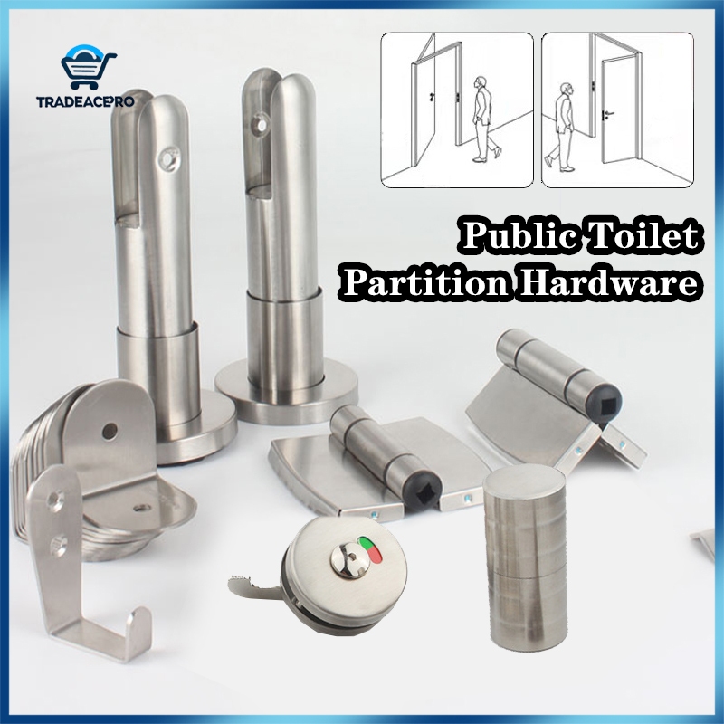 Public Toilet Partition Accessories Set Hardware Public Toilet Door