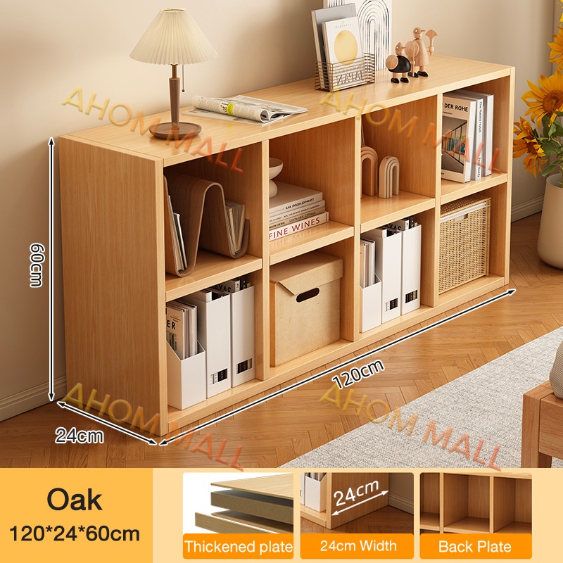 Wooden Book Shelf With Door Bookshelf Devider Storage Shelf Wood Rack ...