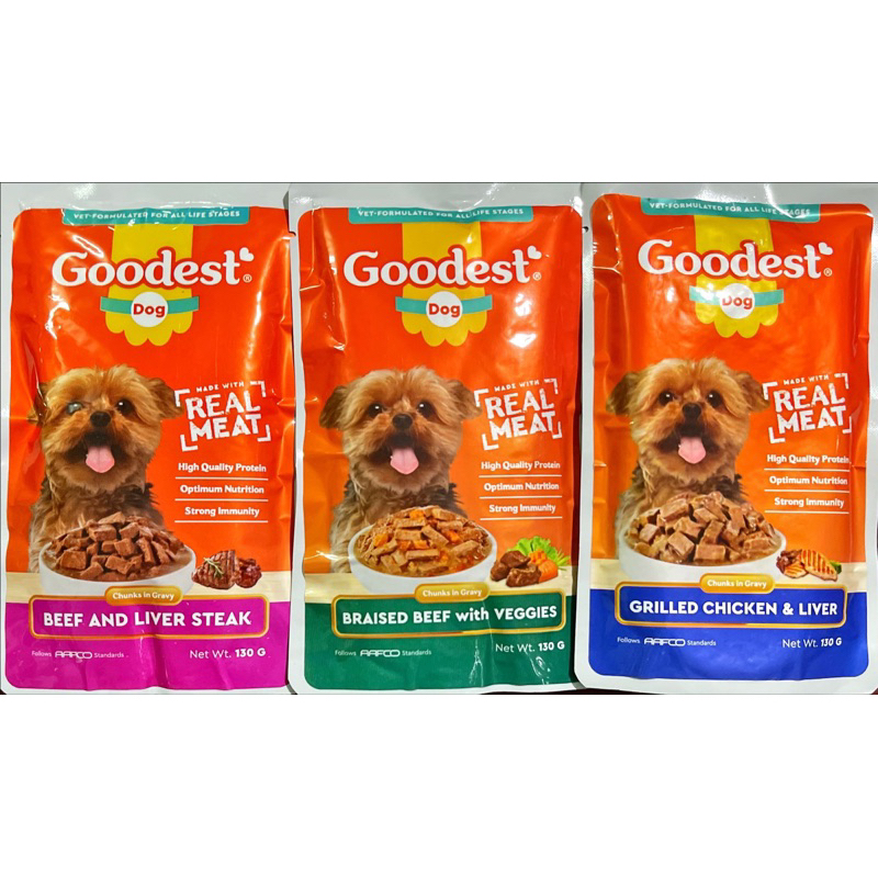 Goodest Dog Wet food in Pouch 130g | Shopee Philippines