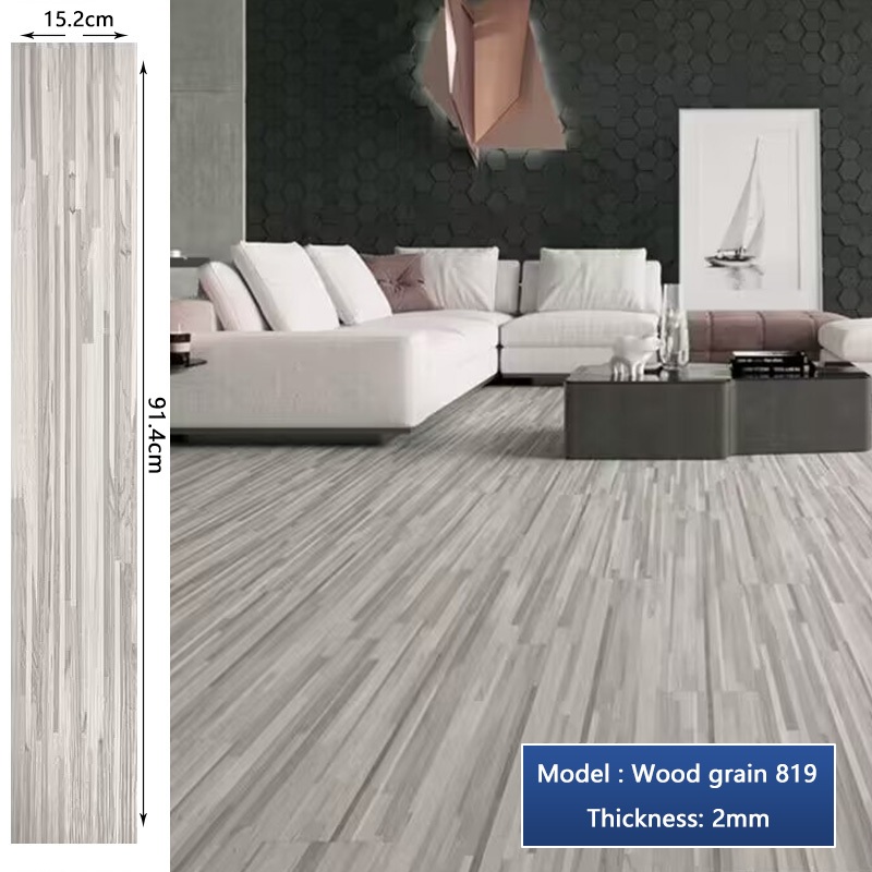 【91.44* 15.24cm】3D vinyl Floor sticker self adhesive PVC tiles Floor ...