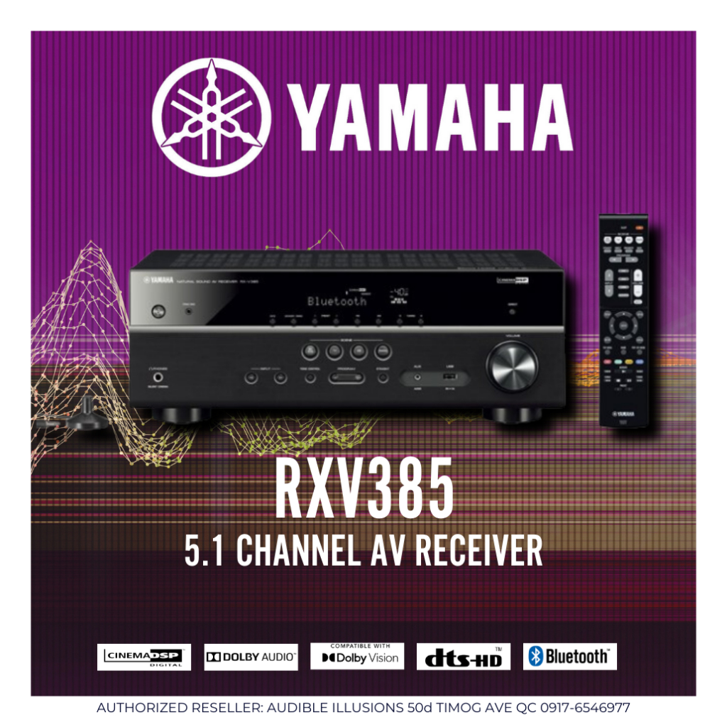 Yamaha RXV385 5.1 Channel 4K AV Receiver Shopee Philippines