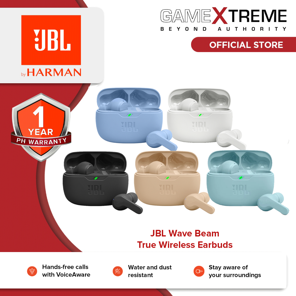 JBL Wave Beam TWS True Wireless Earbuds Bluetooth Earphone Mic Bass