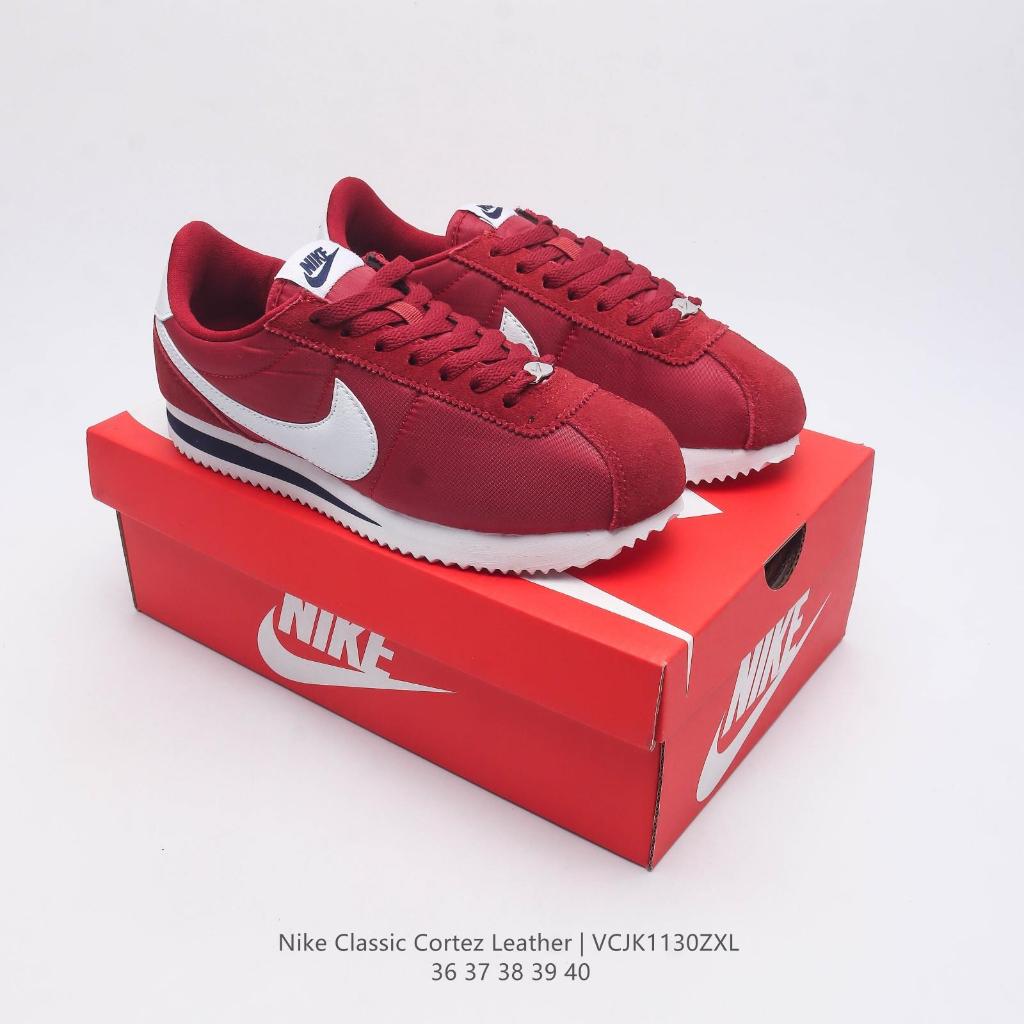 Nike Classic Cortez Red White Retro Running Shoes Casual Sneakers for Men Women Shopee Philippines