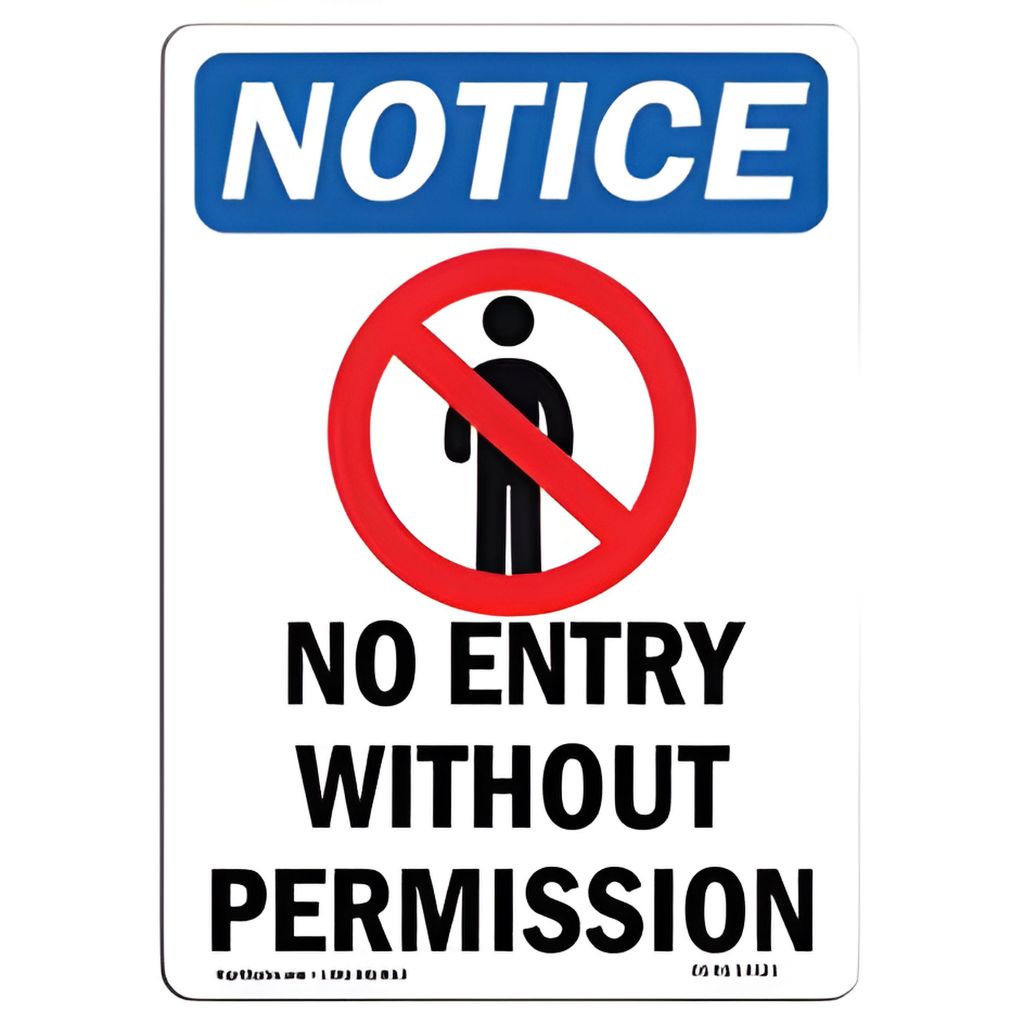 No parking dont block the driveway safety warning laminated signage