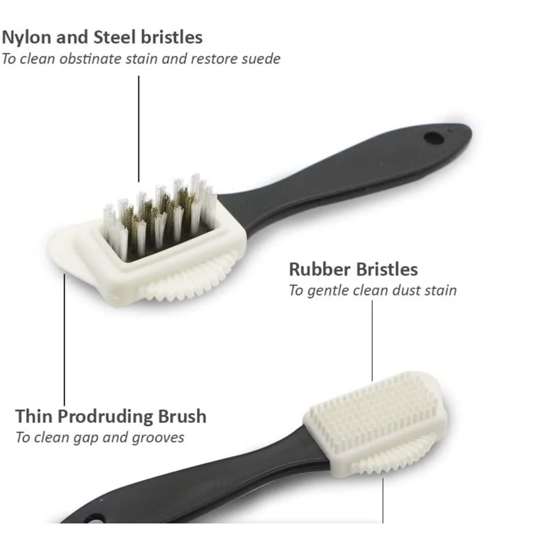 Cleaning Eraser Stick Suede & Nubuck 4Way Shoe Brush Premium Shoe