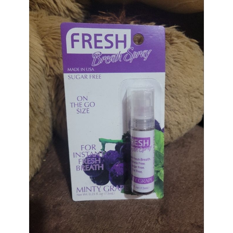 FRESH BREATH SPRAY SUGAR FREE MINTY GRAPE 7.5ML | Shopee Philippines