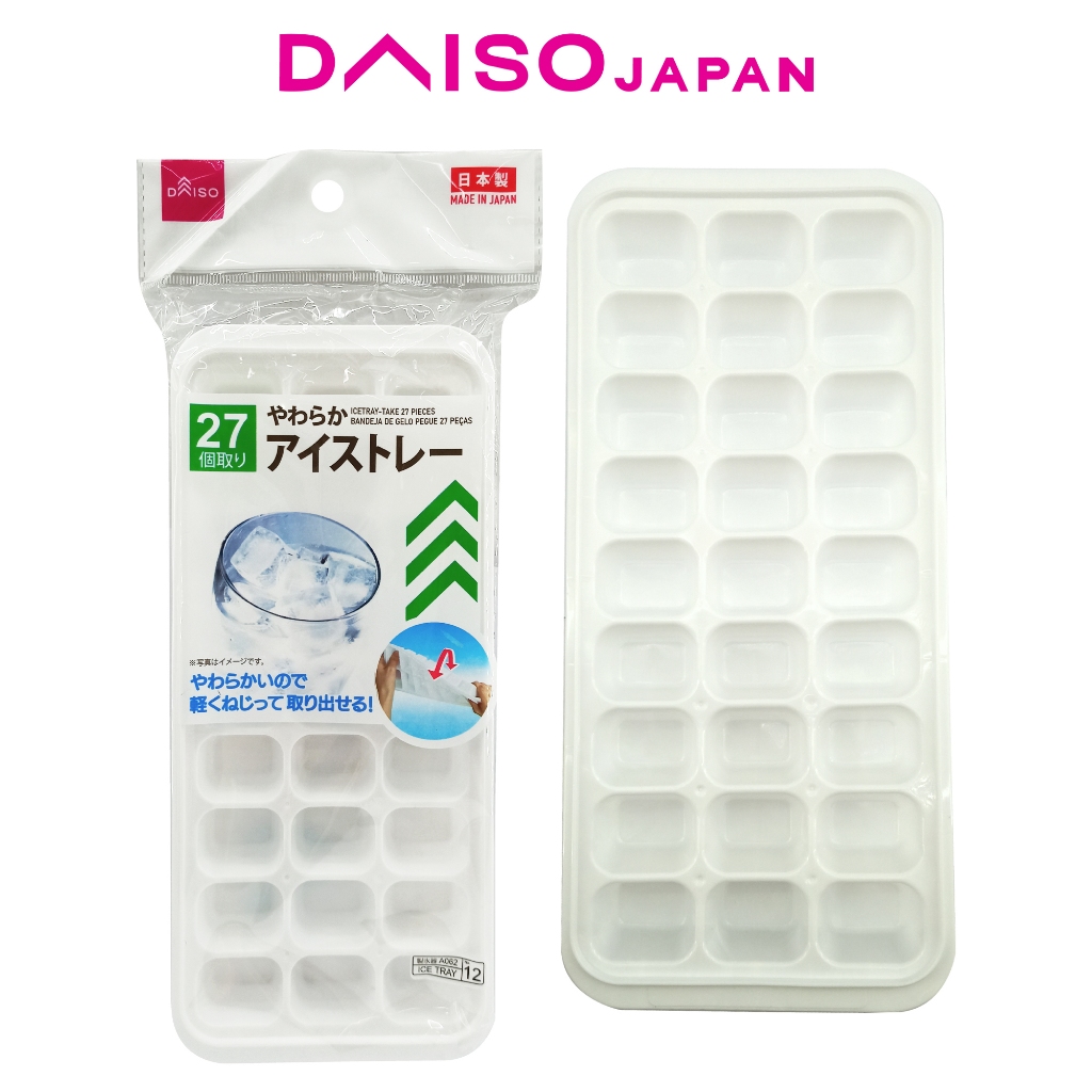 Daiso White Ice Tray (27 cubes) Shopee Philippines