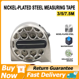 High-Grade Tape Measure – Rust Proof, Waterproof, Anti-Fall Stainless Steel 16ft / 5m