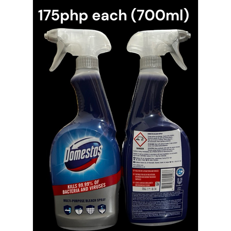 Domestos MultiPurpose Bleach Spray 700ml Shopee Philippines