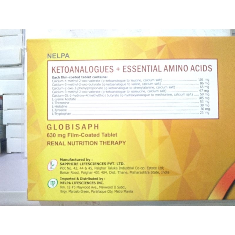 Globisaph 100 pcs Ketoanalogues Essential Amino Acids Shopee Philippines