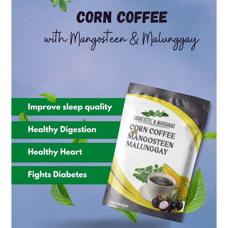 Corn Coffee with Mangosteen & Malunggay 100g Shopee Philippines